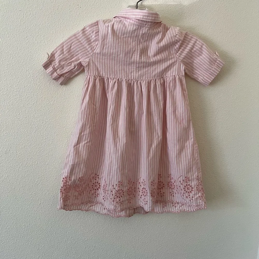 Pairs Of Girls dress striped pink and blue
